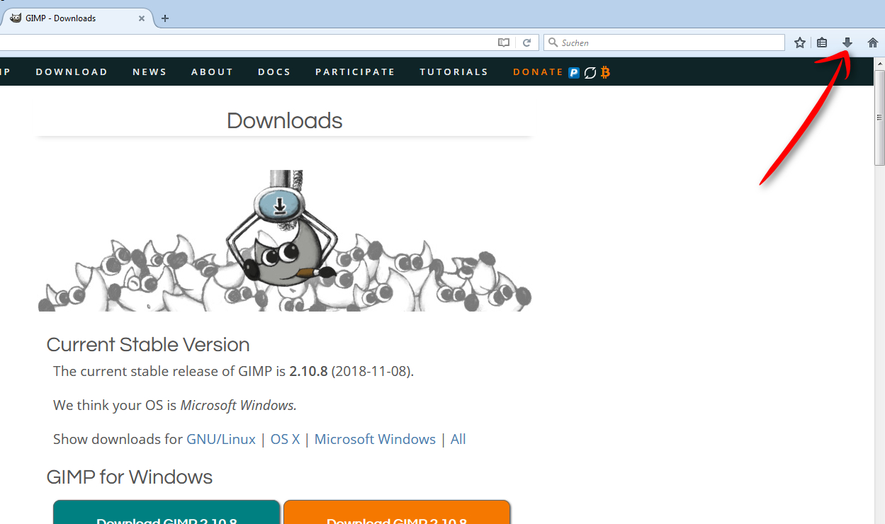 GIMP Download und Installation in 4 leichten Schritten