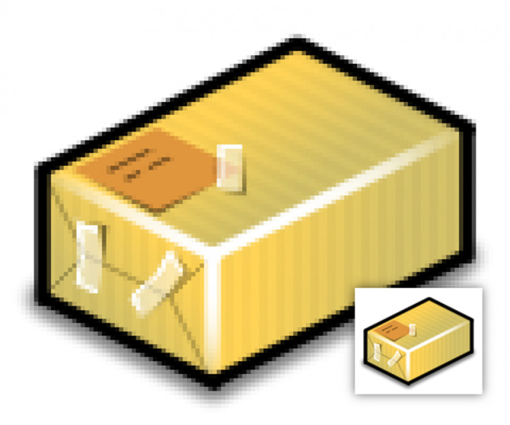 Paket Icon mit GIMP Pfaden