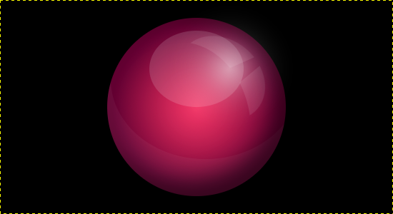 Rotes, rundes Icon mit GIMP