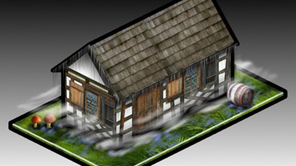 Altes Bauernhaus - Grafiken mit GIMP für Browsergames Kategorie Teaser