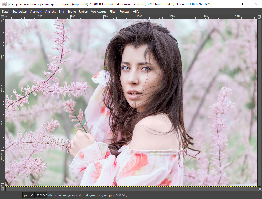 Bild mit GIMP öffnen