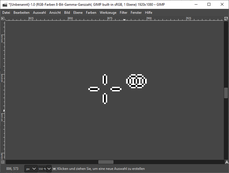 Pfad verbinden - der Mauszeiger